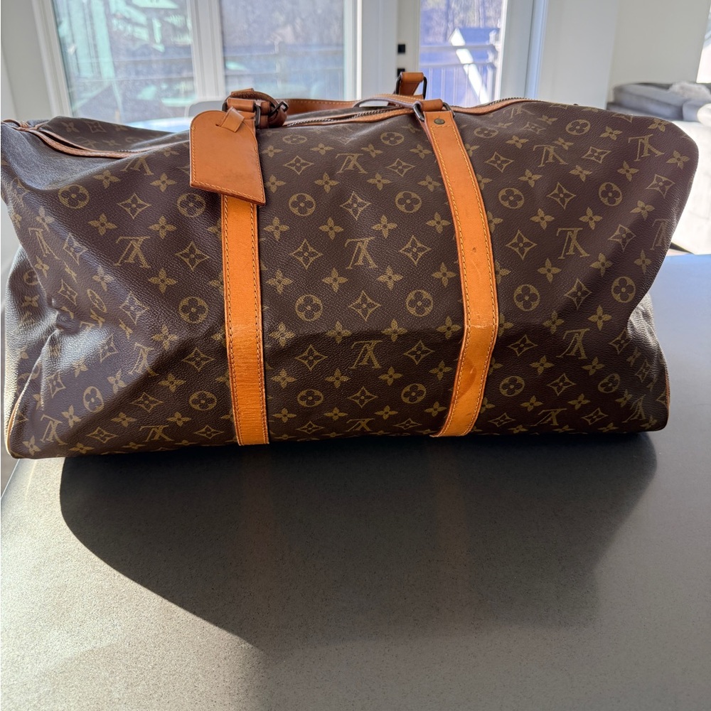 Louis Vuitton Monogram Duffel Bag in Brown and Tan